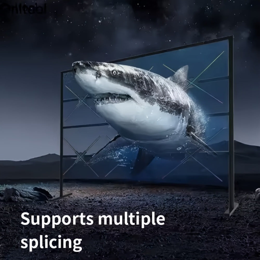 Portable 16.1-inch 3D Holographic Projector Fan - 224 LED Holographic Display with 700 Video Library, - Plug & Play for Parties, Retail Advertising, Events - Compact Holographic Advertising Device with Leaf Blade Mount (No Sc